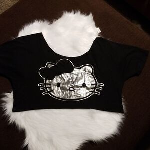 Cute Girl, Hello Kitty Crop Top